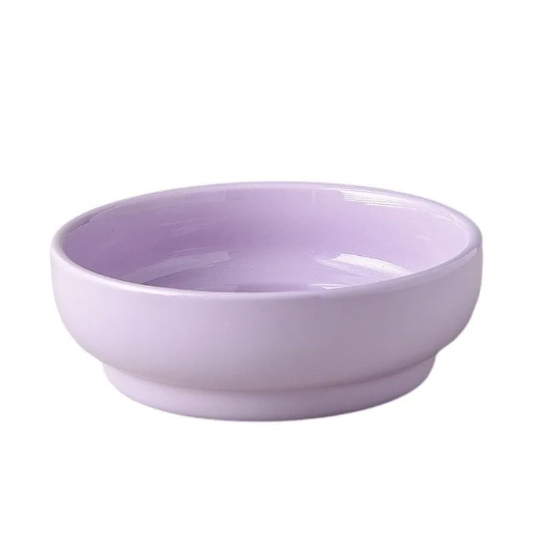2in1 Ceramic Elevated Cat Dog Bowl with Stand Dual Food Water Feeder Dish For Neck Health Pet Non-Slip Eaasy Clean Double Bowls