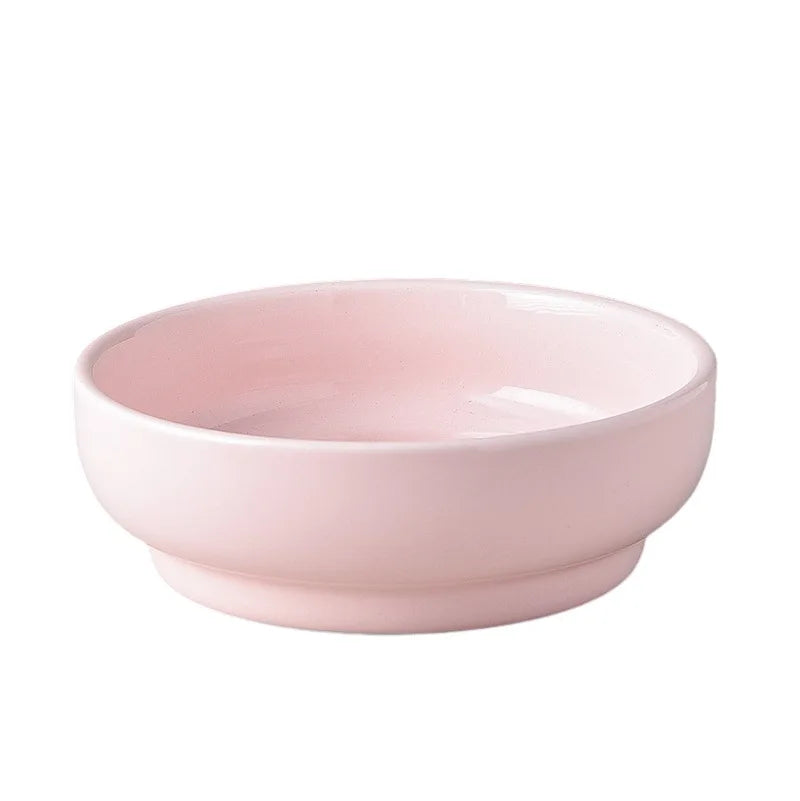 2in1 Ceramic Elevated Cat Dog Bowl with Stand Dual Food Water Feeder Dish For Neck Health Pet Non-Slip Eaasy Clean Double Bowls