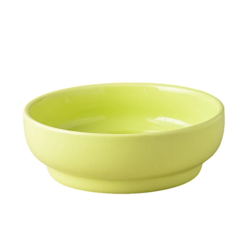 2in1 Ceramic Elevated Cat Dog Bowl with Stand Dual Food Water Feeder Dish For Neck Health Pet Non-Slip Eaasy Clean Double Bowls